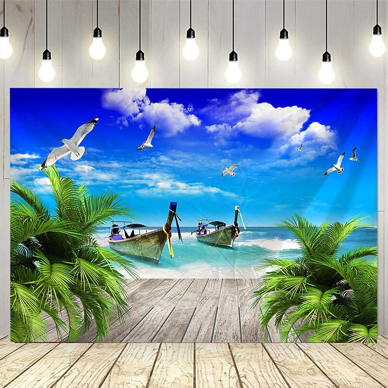 Lake Boat Plant Landscape Hanging Tapestry Mural Art Large Tapestry Mural Decoration Photos Background Blanket Curtains Home Bedroom Living Room Decoration2