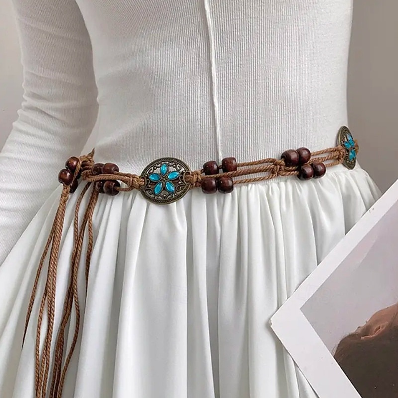 Women's Belt Alloy Brown Waist Belt Street Daily Pure Color 2025 - $16.99
