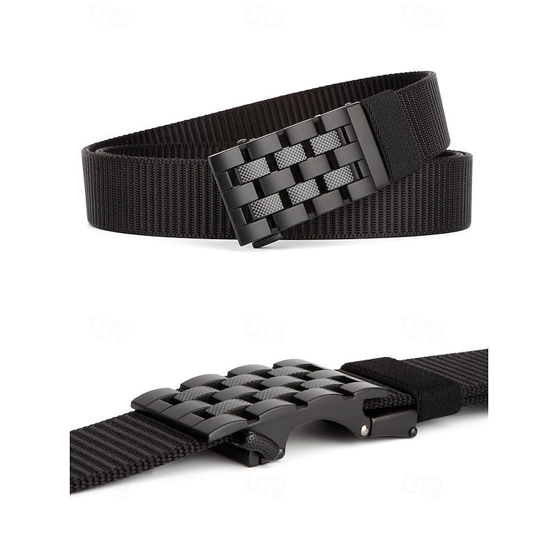 Men's Tactical Nylon Web Belt with Ratchet Buckle – Adjustable Military-Style Belt for Outdoor, Casual and Workwear4