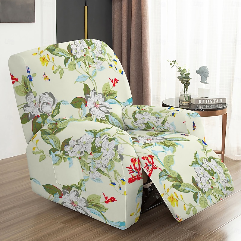 Recliner Sofa Chaise Lounge Cover Geometric Printed Reclining Sofa Slipcovers3