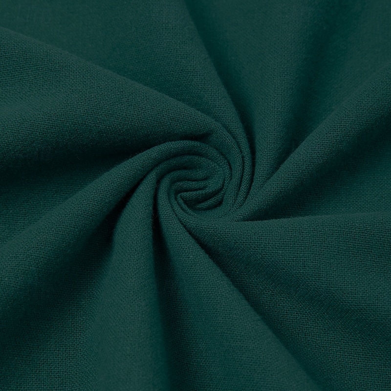 Men's Shirt Linen Shirt Summer Shirt Beach Shirt Solid Color Vacation Holiday Green Long Sleeve Clothing Apparel4