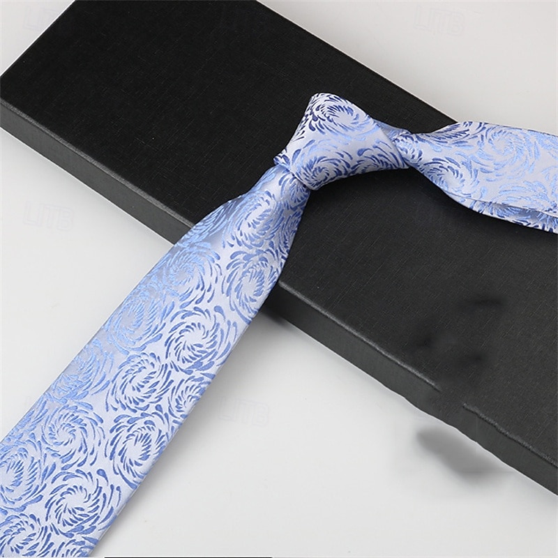 Men's Neckties Fashion Business Jacquard Pattern Wedding Party Daily Wear3