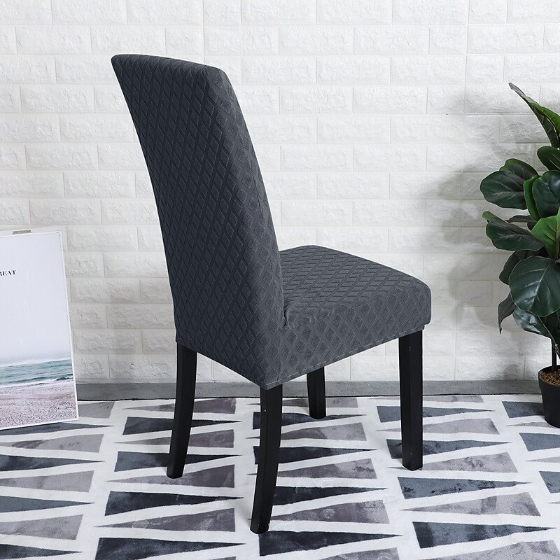 2 Pcs Stretch Dining Chair Cover Slipcover for Dinning Party Elastic Anti-dust Seat Coverfor Hotel Office Ceremony Banquet Wedding Party4