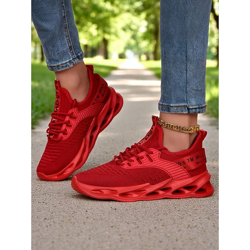 Women's Rose Pink Air Cushion Running Shoes – Lightweight Shock-Absorbing Athletic Sneakers for Fitness, Gym and Outdoor Training