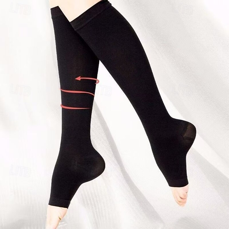 4 Pairs Toeless Compression Socks,15-20mmHg Neuropathy Socks Bunion Socks Opened Toe Compression Stockings for Men Women，Suit for Running,Nurse,Travel,Cycling,Athletic4