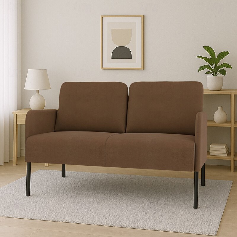 Velvet Sofa Cover Suitable For GLOSTAD Sofa Solid Color Quilted Slipcovers