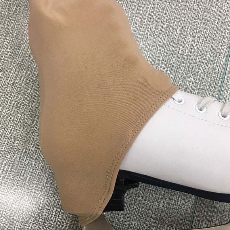 Over The Boot Figure Skating Tights Women's Ice Skating Tights Skin color half-covered shoes without velvet Skin color full cover shoes without velvet Skin color plus velvet full cover shoes High3
