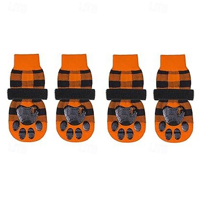 Anti Slip Dog Socks to Prevent Licking Paws Dog Shoes for Hot Pavement Dog Booties for Small Medium Large Senior Dogs Traction Control Boots & Paw Protectors for Hardwood Floors2