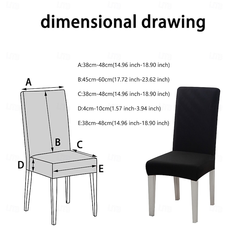 Christmas Chair Cover, Festive Holiday Seat Slipcover, Elastic Non-Slip Chair Protector for Dining Room, Home, or Party2