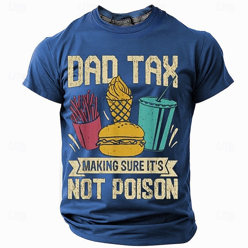 Men's Funny Slang Father T Shirt Short Sleeve T shirt 3D Print Crew Neck Round Neck Shirt Fashion Daily Casual Street Casual Daily Black Blue Green Summer Spring Clothing Apparel S M L XL XXL XXXL2