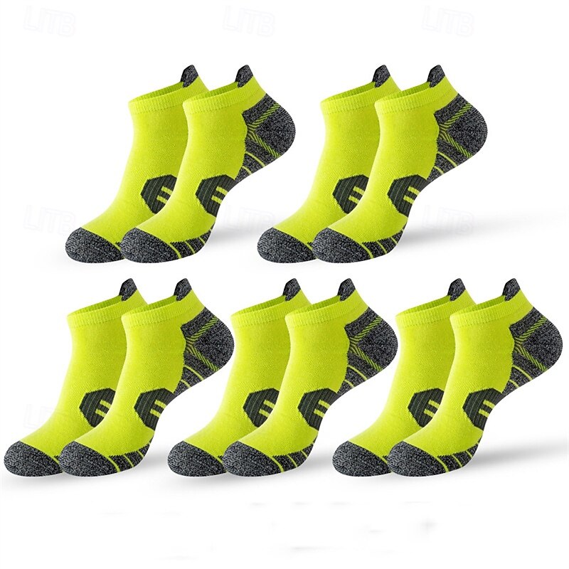 Men's Multi Packs Socks Running Socks Casual Socks Black White Color Color Block Vacation Sports & Outdoor Daily Basic Medium Spring Fall Fashion Casual4