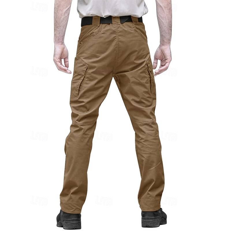 Men's Cargo Pants Tactical Pants Trousers Buttons Multi Pocket Plain Wearable Outdoor Daily Camping & Hiking Fashion Classic Black Army Green2