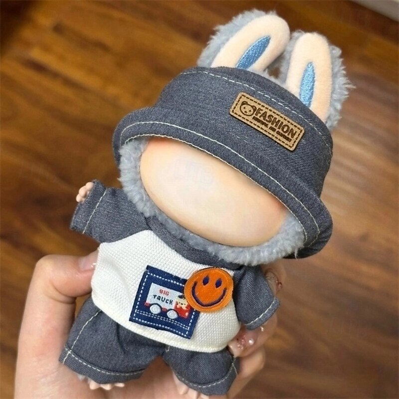 Clothes ForLabubu, Clothes Set ForLabubu Doll, Hat Clothes Backpack ForLabubu, Stylish Adorable Dolls Clothes Accessories (No Doll)2