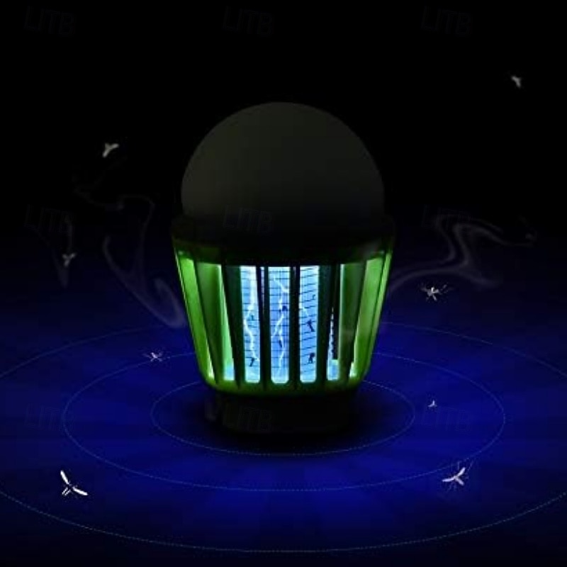 Bug Zapper Mosquito Lamp with USB Charging and Built-in 3.7V Battery  Waterproof Design, Adjustable Lighting Modes (20%, 50%, 100%)  Portable and Effective Mosquito Repellent4