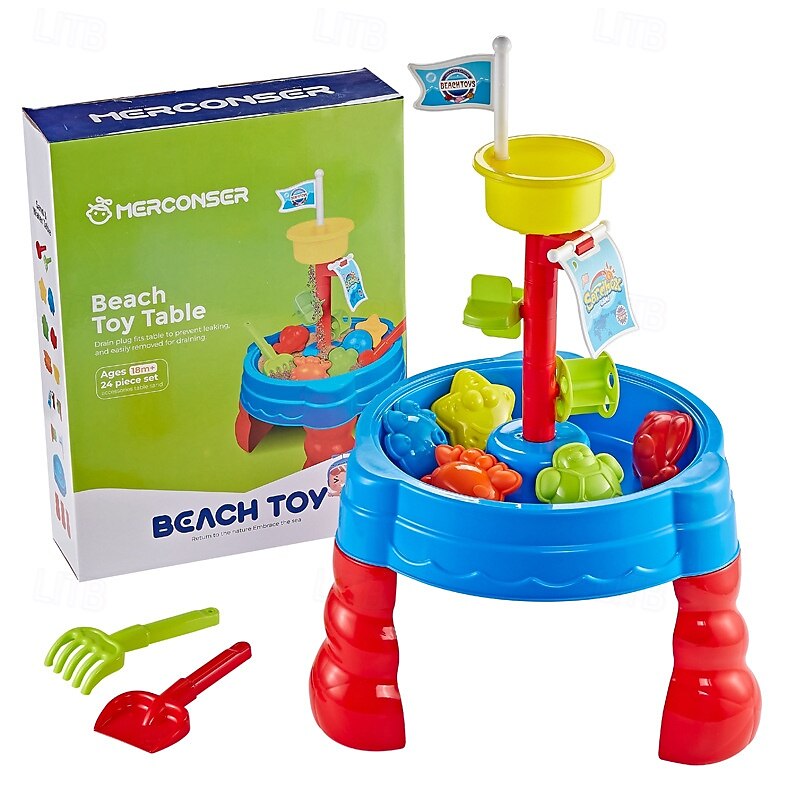 Water Table for Toddler 3-5 1-3 - Outdoor Kids Water Table - Sand Sensory Table Beach Summer Toys Sandbox Activity Table Outdside Water Toys Splash Table Water Table for Girls and Boys2