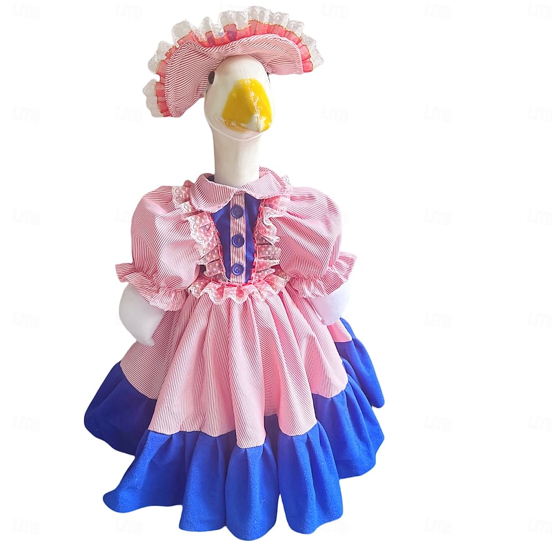 Goose Outfit Set Costume for Geese Birthday Party Garden Decor Goose Clothes Yard Statue Costume