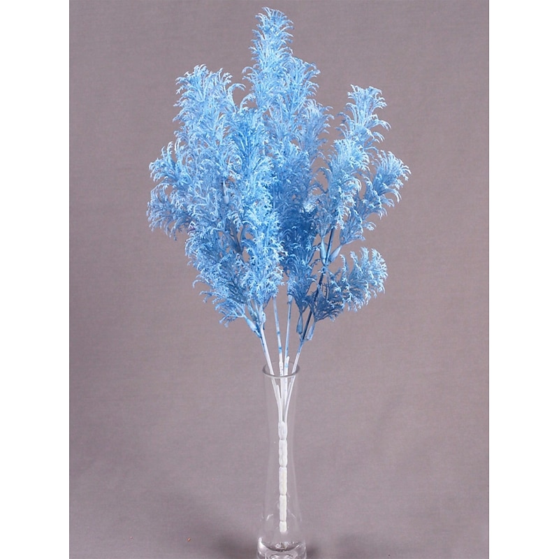 5PCS Simulation Fog Flower and Rime Grass, Artificial Red Flowers for Wedding Decor, Wedding Scenery Material, Faux Pine for Home and Event Decoration4