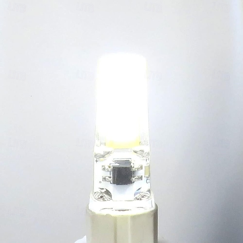 G4 LED Light Bulbs COB 5W Equivalent to 50W AC12V DC12-24V Dimmable LED Bulb Silicone G4 Bi-pin Base LED Light White Warm White for Crystal Lamp Chandelier 5pcs4