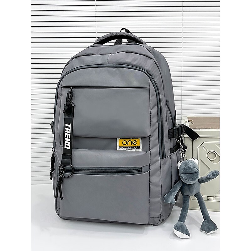 Waterproof Large Capacity Nylon Student Backpack - Multi-compartment Casual Travel School Bag for Teen Girls and Boys to School3