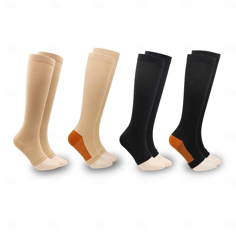 Compression Socks Athletic Sports Socks Running Socks 1 Pair Basic Women's Tube Socks Breathable Sweat wicking Comfortable Non-slipping Gym Workout Running Jogging Skateboarding Cycling Sports Solid