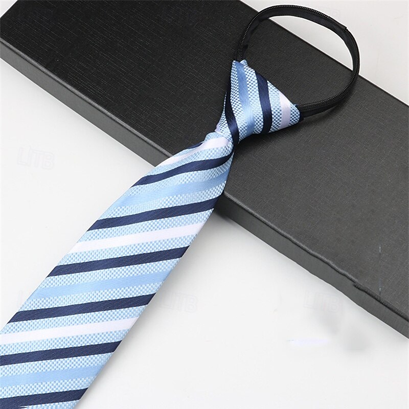 Men's Neckties Fashion Business Jacquard Stripes Wedding Party Daily Wear2