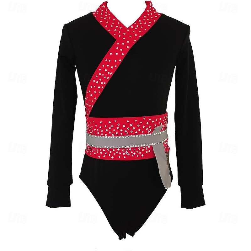 Men's Figure Skating Performance Costume Training Suit Top Stylish and Comfortable Design