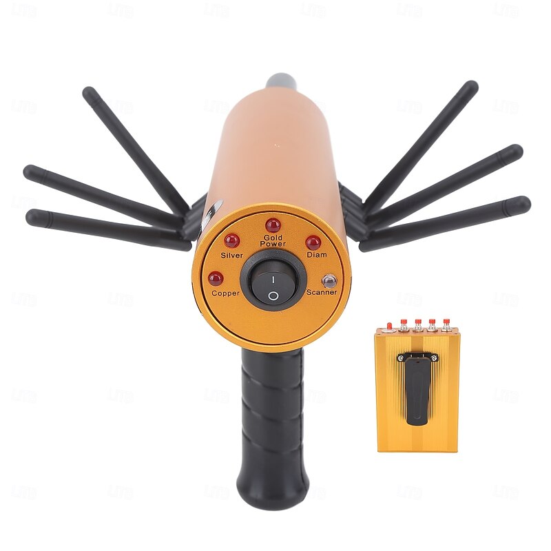 Metal Detector 30m Depth 1200m Range 6 Antenna Highly Accurate Metal Pinpointer Handheld Golden Diamond Miner Detector Metal Finding Detector Remote Search Underground Metal Device for Silvery Copper3