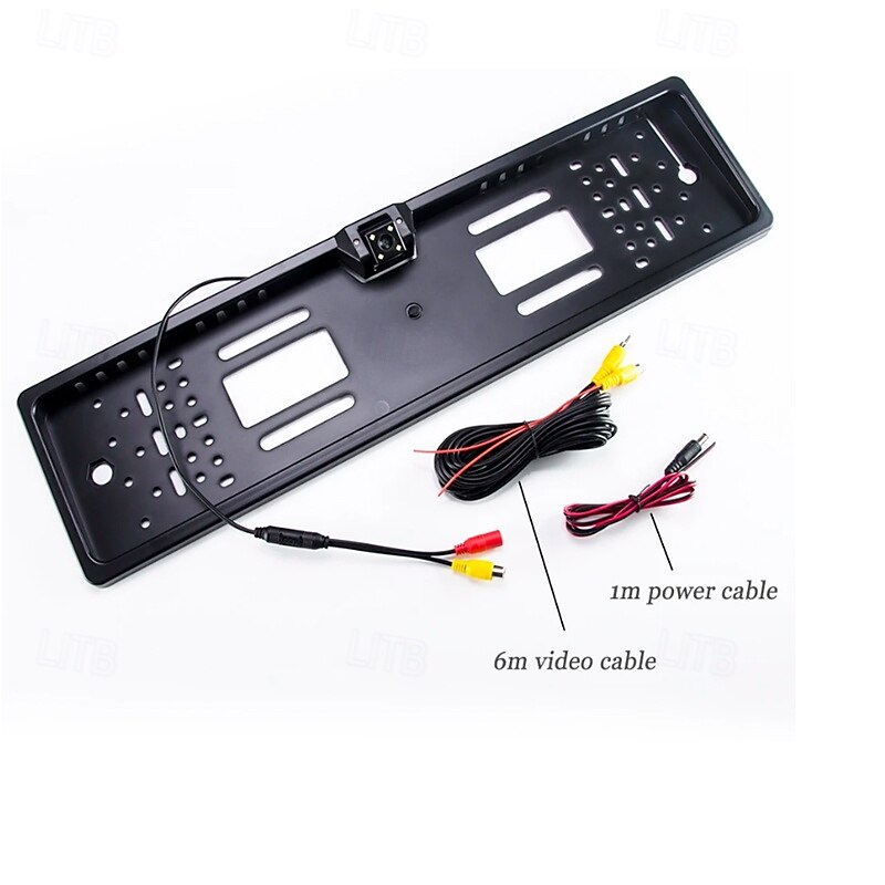 EU License Plate Frame Rear View Camera with 8 LED Night Vision – Waterproof Backup Reverse Parking Camera for Car3