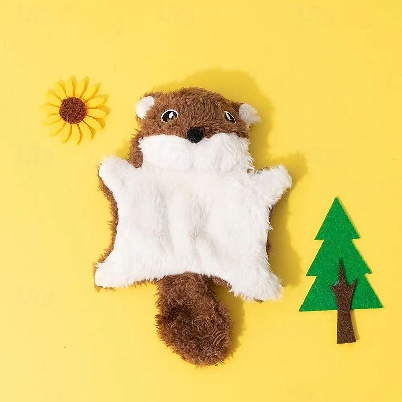 Plush Toy Interactive Toy Squeak Toy with Durable Pet Exercise Releasing Pressure Pet Training Teething Toy for Rodents Dog Cat Indoor Outdoor Pet Play4