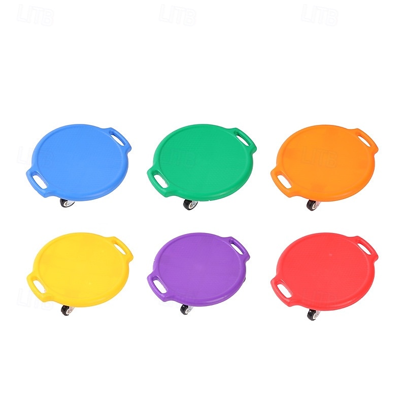 Toddler round big scooter sensory training equipment balance children's early education home vestibule four wheel scooter