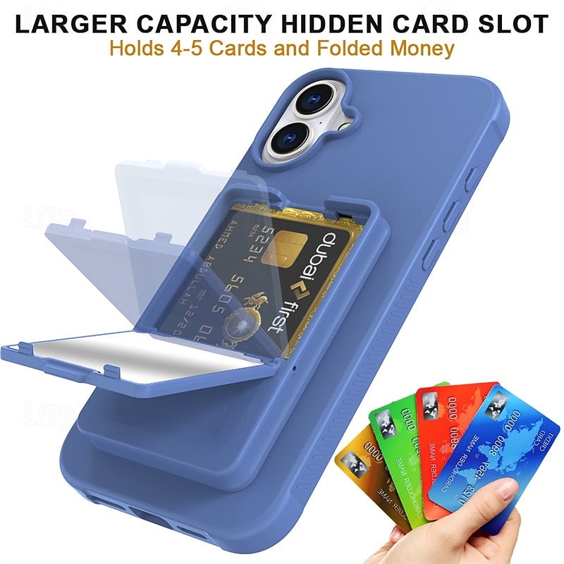 Phone Case For iPhone 16 Pro Max Plus 16e Back Cover with Stand Holder Kickstand Retro TPU PC2