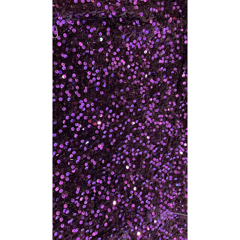 Mermaid / Trumpet Evening Gown Party Dress Evening Party Prom Sweep / Brush Train Sleeveless Jewel Neck Spandex with Glitter Beading Sequin3