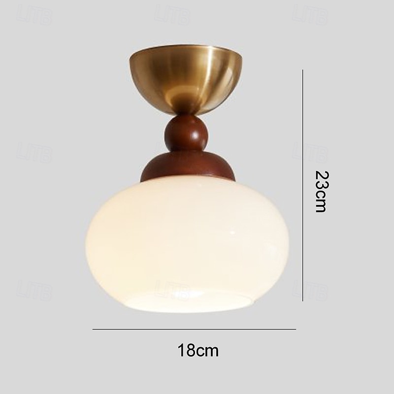 18 cm Circle / Round Design Geometric Shapes Ceiling Lights Glass Metal Glass Artistic Style Modern Style Classic Artistic Nordic Style 110-120V 220-240V4