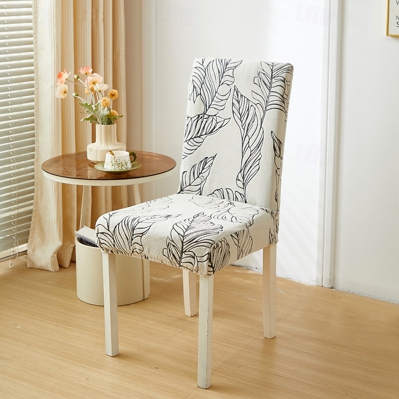 Printed Dining chair Cover For Home Polar Fleece Fabric Chair Cover Stretch Slipcovers Seat Chair Covers4