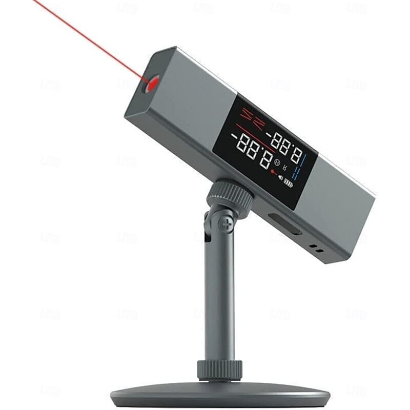 Protractor Digital Inclinometer, Angle Measure L-as-er Ruler, with Bi-directional Red Light Marking, Dual-Screen Angle Finder, Multifunctional Device Precise Professional
