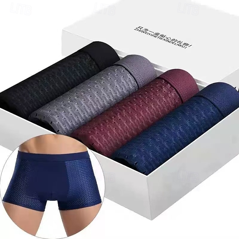 Men's Bamboo Fiber Boxer Shorts for All-day Comfort
