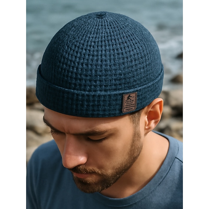 Men's Breathable Mesh Docker Beanie Cap – Lightweight Adjustable Summer Hat for Outdoor, Streetwear and Daily Casual Style2