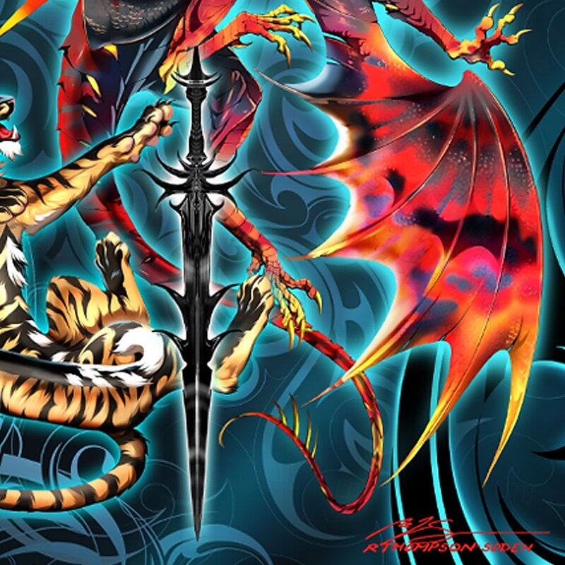 Ruth Thompson Men's Dragon T Shirt Short Sleeve T shirt 3D Print Crew Neck Shirt Exaggerated Designer Party Street Casual Blue Summer Spring All Seasons Clothing Apparel S M L XL XXL XXXL 4XL2