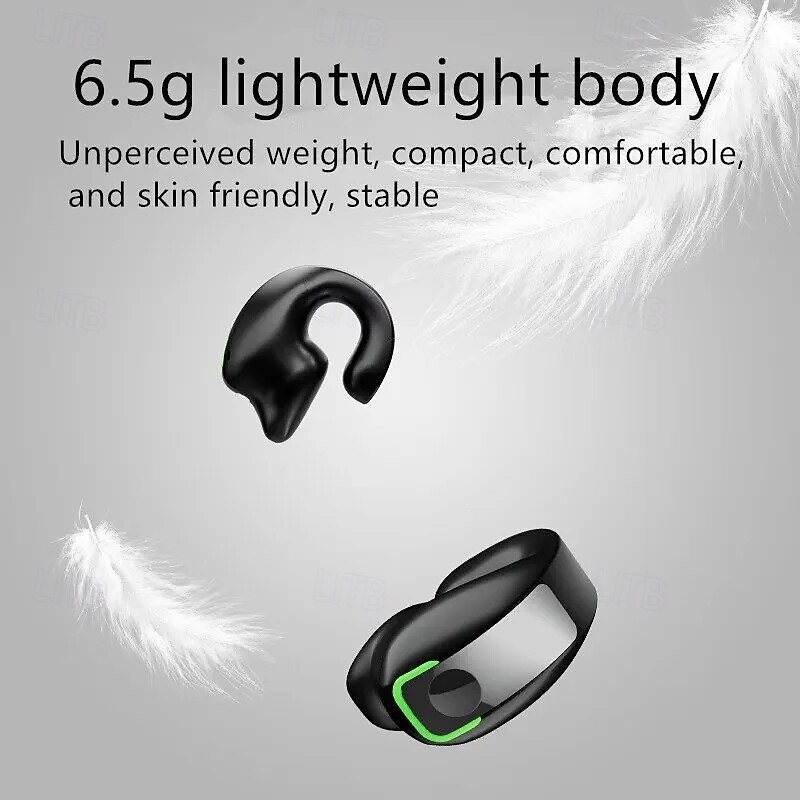 GD28 Ear Clip Earbuds True Wireless Bluetooth 5.3 Ear Clip Earbuds – Lightweight Sports TWS Headphones with Mic, HiFi Sound, Touch Control, Long Battery for iOS Android2