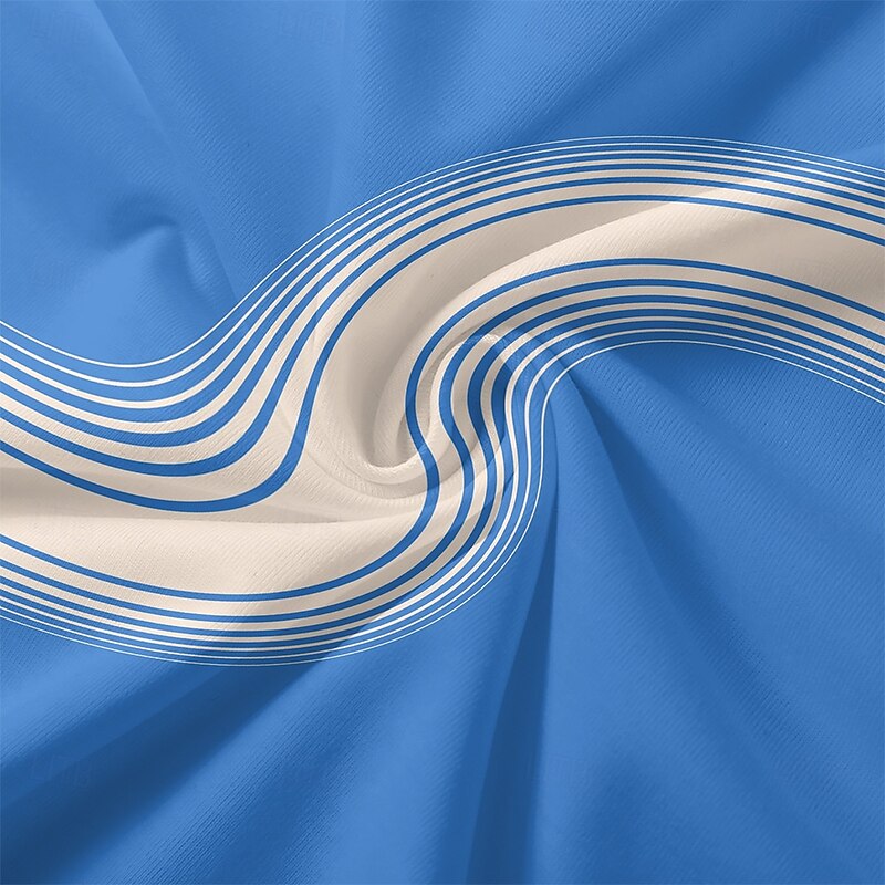 Men's Vest Top Undershirt Sleeveless Shirt Sleeveless Crewneck Spring & Summer Pattern Stripes Fashion Designer Vacation Street Going out Blue Top Tee for Men4