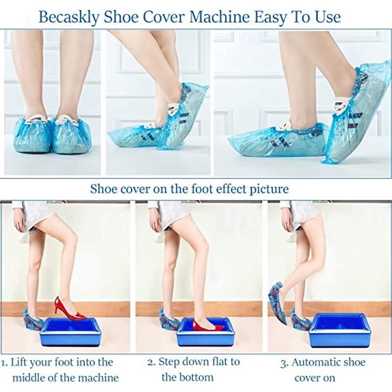 50/100pcs PE Thickened Disposable Shoe Covers, Dustproof and Waterproof, for Indoor and Outdoor Use, Ideal for Home, Workshop, Computer Room – Factory Direct Supply2
