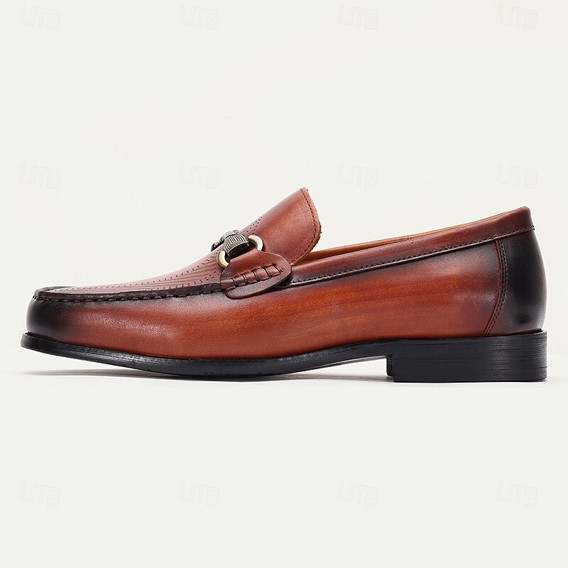 Men's Premium Leather Loafers – Comfortable Slip-On Dress Shoes for Work, Social Gatherings and Business Casual Settings3