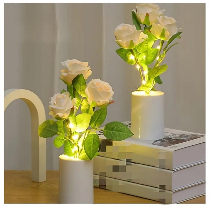 Deco Night Lights Christmas tree Leaf Star Cordless ON / OFF Christmas Mother's Day AAA Batteries Powered 1PC4