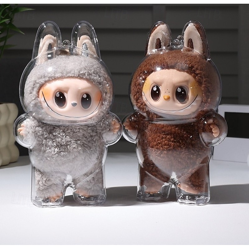 Protective Case ForLabubu Have a seat/Standing, Transparent Acrylic Display Box ForLabubu keychain2