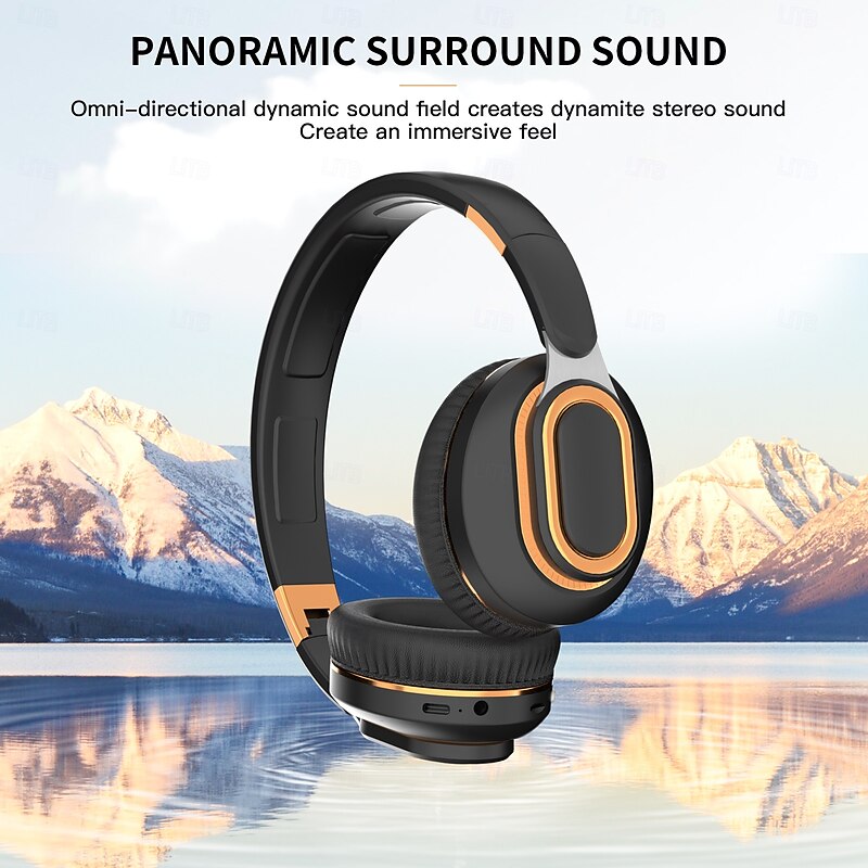 H3 Wireless Bluetooth Headphones Over-Ear HiFi Stereo – Foldable Headset with Mic, AUX/TF/BT Modes, Soft Earmuffs, Compatible with iOS & iPhone2
