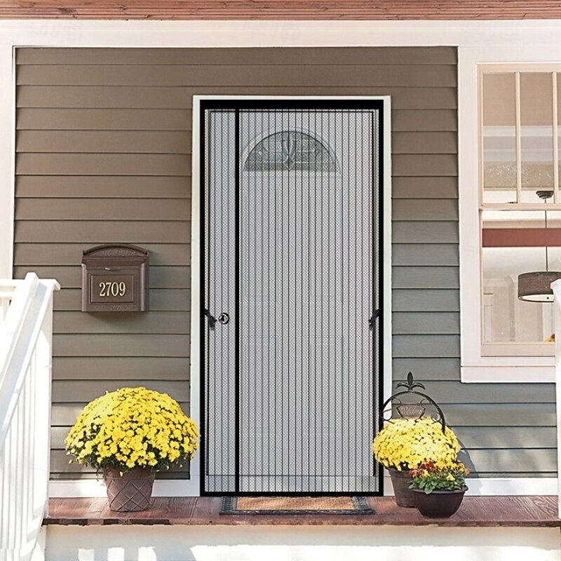 Magnetic Screen Door Mesh Screen Door Portable, Fly Or Bug Screen Magnetic Doorway for Sliding Door,Garage,Patio,Kitchen,Living,Window Room,Bedroom,Bar,Pet and Kid Easy Entry2