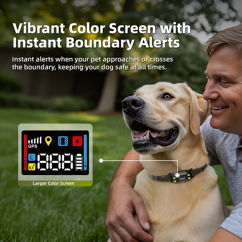 Dog Training Wireless Fence Wireless Dog 3 Modes Beep Vibration Dog Waterproof Portable Wireless Rechargable Safety Nylon ABSPC Electronic Behaviour Aids Obedience Training For Pets3