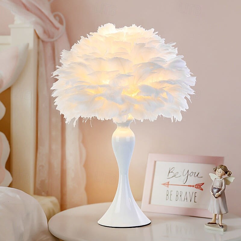 Table Lamp / Bedside lamps Ambient Lamps / Decorative Modern Contemporary For Bedroom / Girls Room Metal 110-120V / 220-240V White / Pink / Red2