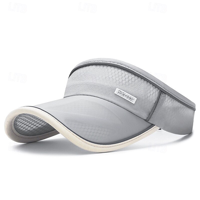 Tennis Sport Visor Sun Visor Women's Classic Fashion Reflective Breathable Moisture Wicking for Tennis Baseball Running Summer Black White Dark Navy2