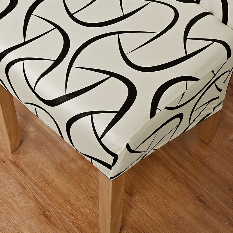 Asymmetric Dining Chair Cover/Elastic Dining Chair Covers, Xl/Extra Large, Removable, Washable And Soft, Extra Large Kitchen, Hotel And Banquet Dining Chair Covers2